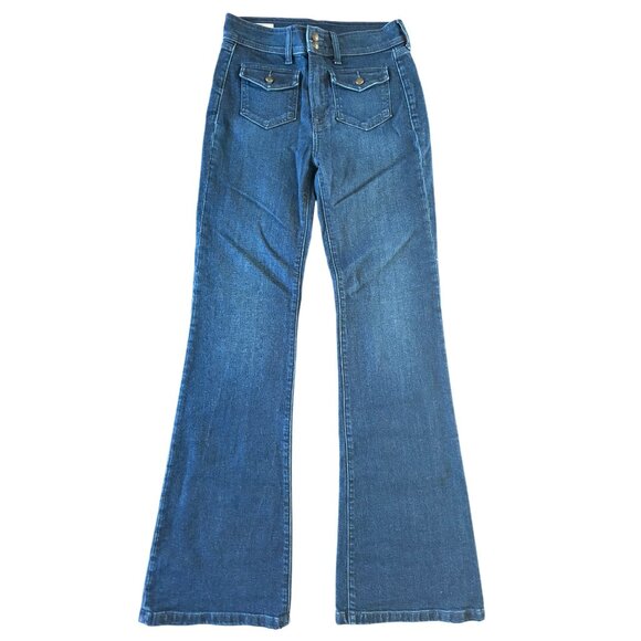 GAP Denim  ’70s Flare High Rise Jeans  in Size 27 or US 4 Long - Picture 2 of 12